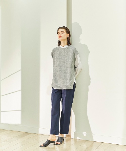 ReNorm(リノーム)の「テープヤーンノースリニット(ニット/セーター・レディース・グレー/ホワイト系その他・フリー)」の6枚目の写真