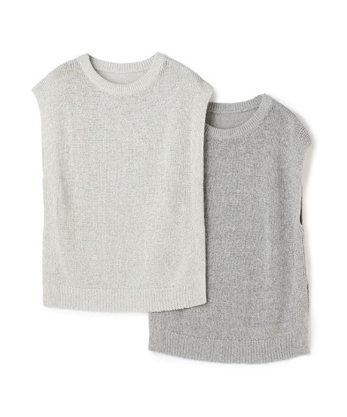 ReNorm(リノーム)の「テープヤーンノースリニット(ニット/セーター・レディース・グレー/ホワイト系その他・フリー)」の14枚目の写真