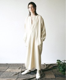 unfil アンフィル / geelong lambs-beaver kaftan ジーロンラムウールビーバー カフタンドレスワンピース / WOFL-UW138