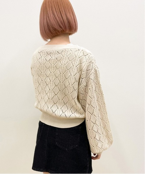 apres jour（アプレジュール）の「透かし編みカーディガン+キャミソールセット【ZOZOTOWN限定アイテム】（カーディガン/ボレロ・レディース・ライトピンク/クリーム/ミント/アイボリー・フリー/X-LARGE）」の12枚目の写真