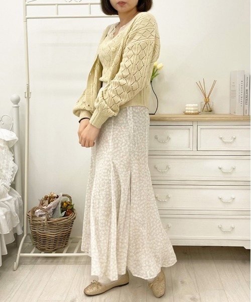 apres jour（アプレジュール）の「透かし編みカーディガン+キャミソールセット【ZOZOTOWN限定アイテム】（カーディガン/ボレロ・レディース・ライトピンク/クリーム/ミント/アイボリー・フリー/X-LARGE）」の18枚目の写真