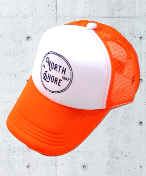 THE CASUAL（カジュアル）の「プリントメッシュキャップ キッズ（キャップ・キッズ・ホワイト系9/ホワイト系5/サックスブルー/ホワイト系1/ホワイト系4/ブラック系/ホワイト系/ベージュ/ホワイト系3/ブラック系1/ホワイト系6/チャコール/ホワイト系2/ネイビー/ホワイト系7/ホワイト系8/オレンジ/ブラック/ブラック系2/ブラウン・56cm/54cm/52cm）」の3枚目の写真