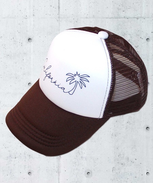 THE CASUAL（カジュアル）の「プリントメッシュキャップ キッズ（キャップ・キッズ・ホワイト系9/ホワイト系5/サックスブルー/ホワイト系1/ホワイト系4/ブラック系/ホワイト系/ベージュ/ホワイト系3/ブラック系1/ホワイト系6/チャコール/ホワイト系2/ネイビー/ホワイト系7/ホワイト系8/オレンジ/ブラック/ブラック系2/ブラウン・56cm/54cm/52cm）」の5枚目の写真