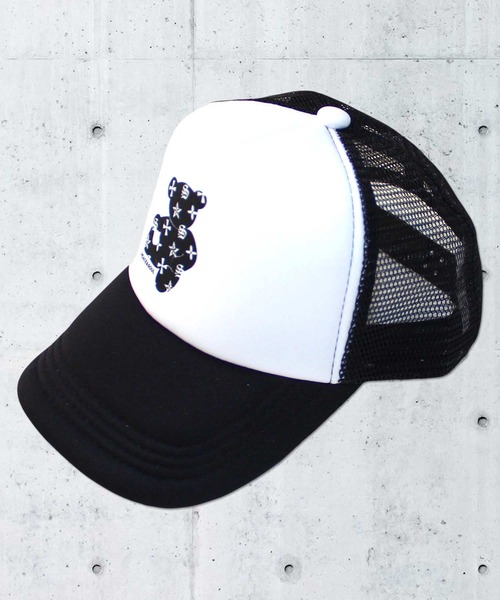 THE CASUAL（カジュアル）の「プリントメッシュキャップ キッズ（キャップ・キッズ・ホワイト系9/ホワイト系5/サックスブルー/ホワイト系1/ホワイト系4/ブラック系/ホワイト系/ベージュ/ホワイト系3/ブラック系1/ホワイト系6/チャコール/ホワイト系2/ネイビー/ホワイト系7/ホワイト系8/オレンジ/ブラック/ブラック系2/ブラウン・56cm/54cm/52cm）」の9枚目の写真