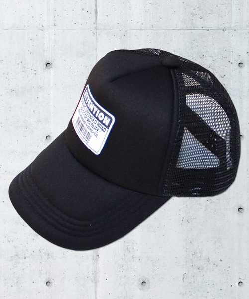 THE CASUAL（カジュアル）の「プリントメッシュキャップ キッズ（キャップ・キッズ・ホワイト系9/ホワイト系5/サックスブルー/ホワイト系1/ホワイト系4/ブラック系/ホワイト系/ベージュ/ホワイト系3/ブラック系1/ホワイト系6/チャコール/ホワイト系2/ネイビー/ホワイト系7/ホワイト系8/オレンジ/ブラック/ブラック系2/ブラウン・56cm/54cm/52cm）」の12枚目の写真