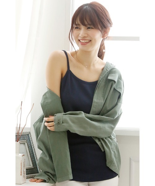 ElegChic(エレグシック)の「ベーシックキャミソール(キャミソール・レディース・ネイビー/グレー/ブラック/ホワイト・XXL/XL/4L/L/M)」の8枚目の写真