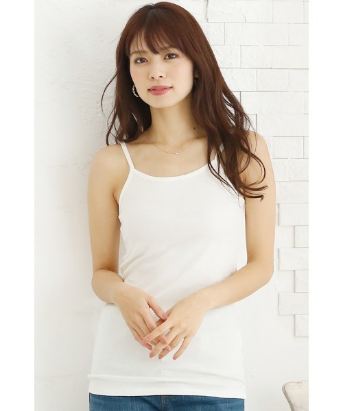 ElegChic(エレグシック)の「ベーシックキャミソール(キャミソール・レディース・ネイビー/グレー/ブラック/ホワイト・XXL/XL/4L/L/M)」の9枚目の写真