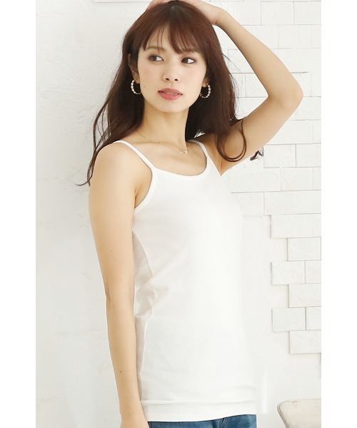 ElegChic(エレグシック)の「ベーシックキャミソール(キャミソール・レディース・ネイビー/グレー/ブラック/ホワイト・XXL/XL/4L/L/M)」の10枚目の写真