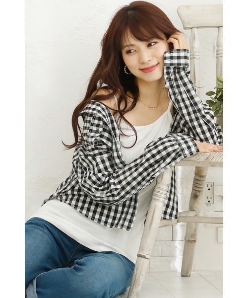 ElegChic(エレグシック)の「ベーシックキャミソール(キャミソール・レディース・ネイビー/グレー/ブラック/ホワイト・XXL/XL/4L/L/M)」の12枚目の写真