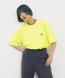 Carhartt（カーハート）の「carhartt/カーハート Workwear ビッグシルエット ポケット半袖 ロゴ Tシャツ ワッペン トップス（Tシャツ/カットソー）」