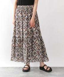 LOWRYS FARM | アフリカンワンティアードスカート　 942559(スカート)