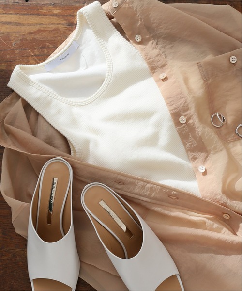 FRAMeWORK（フレームワーク）の「アメリカンスリーブ タンクトップ◆（タンクトップ・レディース・ベージュ/アイボリー/キャメル・FREE）」の2枚目の写真