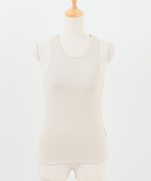 FRAMeWORK（フレームワーク）の「アメリカンスリーブ タンクトップ◆（タンクトップ・レディース・ベージュ/アイボリー/キャメル・FREE）」の6枚目の写真