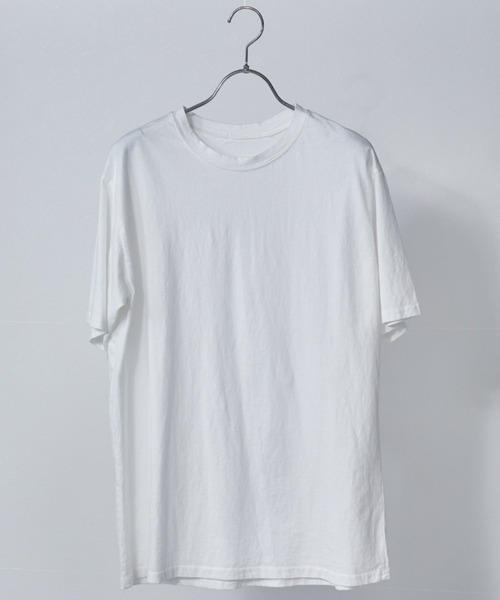 ECRIRE(エクリール)の「クルーネックTシャツ(Tシャツ/カットソー・レディース・ベージュ/オフホワイト/オレンジ・フリー)」の19枚目の写真