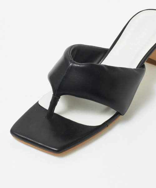 LAROUTE（ラルート）の「【WEB限定】クッショントングサンダル（サンダル・レディース・ブラック/カーキ/ライトグレー/ベージュ・35/37/38/36/39）」の15枚目の写真