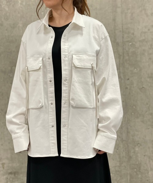 SUPERTHANKS（スーパーサンクス）の「SUPERTHANKS/スーパーサンクス/別注 シャツ（シャツ/ブラウス・メンズ・ホワイト/ブルー・MEDIUM/LARGE/X-LARGE）」の20枚目の写真