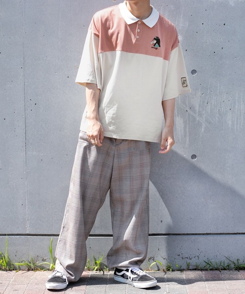 PairPair（ペアペア）の「【msy.コラボ】切り替えラガーシャツ(ユニセックス)（Tシャツ/カットソー・レディース・ライトベージュ/グリーン/ブルー・FREE）」の12枚目の写真