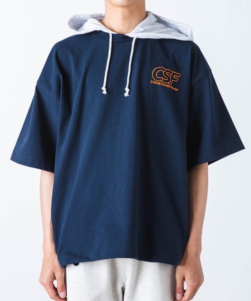 WEGO(ウィゴー)の「WEGO/ヘビーウエイト ロゴ刺繍Tパカ(Tシャツ/カットソー・メンズ・ホワイト/ダークグリーン/ネイビー/ホワイト系その他5/グリーン系その他5/ブルー系その他5/グリーン/ブルー/スミクロ・MEDIUM/LARGE)」の19枚目の写真