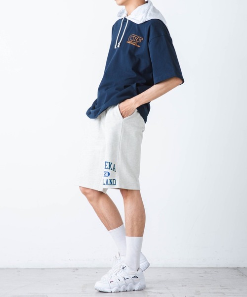 WEGO(ウィゴー)の「WEGO/ヘビーウエイト ロゴ刺繍Tパカ(Tシャツ/カットソー・メンズ・ホワイト/ダークグリーン/ネイビー/ホワイト系その他5/グリーン系その他5/ブルー系その他5/グリーン/ブルー/スミクロ・MEDIUM/LARGE)」の14枚目の写真