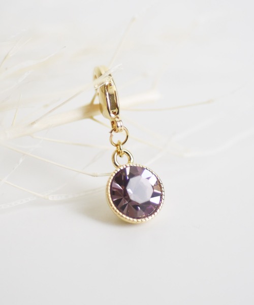 ma chere Cosette?（マシェールコゼット）の「ストーンマスクチャーム（チャーム・レディース・クリア/ホワイト系その他/ブラウン系その他/グリーン系その他/ブルー系その他/パープル系その他/ピンク系その他/アクア/グリーン系その他2/グリーン系その他3/パープル系その他2/ローズ系・FREE）」の8枚目の写真