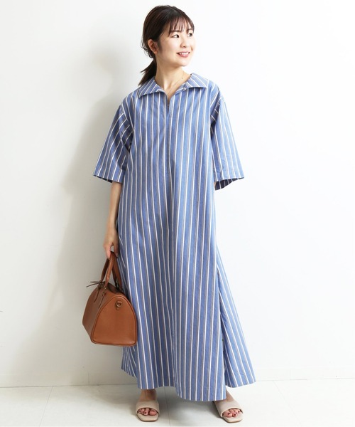 SLOBE IENA（スローブイエナ）の「タイプライタースキッパーワンピース