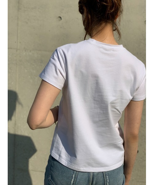 Day and Grade（デイアンドグレイド）の「PARISロゴTシャツ（Tシャツ/カットソー・レディース・ホワイト/ブラック/ベージュ・FREE）」の13枚目の写真
