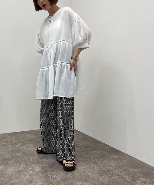 apres jour mignon(アプレジュールミニョン)の「ジャガードニットパンツ【ZOZOTOWN限定アイテム】(その他パンツ・レディース・その他/ブラック/オレンジ系その他/アイボリー・SMALL/X-LARGE/MEDIUM)」の19枚目の写真