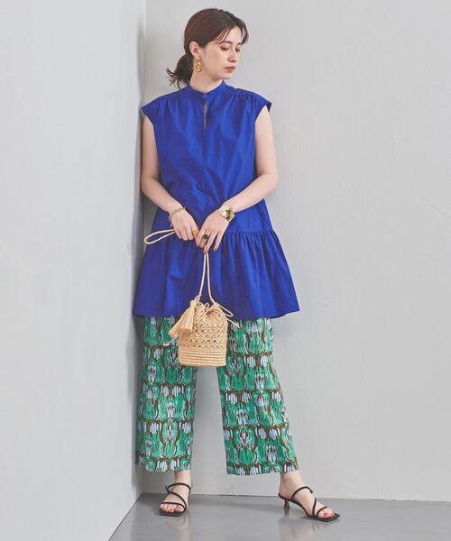 UNITED ARROWS ギャザー スタンドカラーチュニックブラウス シャツ UNITED ARROWS（ユナイテッドアローズ）の「UBCMD ギャザー