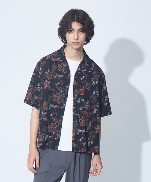 MYSELF ABAHOUSE（マイセルフアバハウス）の「【MYSELF ABAHOUSE】総柄 ビッグ オープンカラー アロハシャツ（シャツ/ブラウス・メンズ・その他1/その他2/その他3/その他4/その他5/その他6/その他7・46/48）」の7枚目の写真