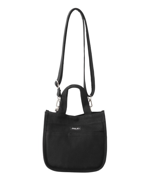 MILKFED.(ミルクフェド)の「EMBROIDERED BAR MINI SHOULDER BAG W/STRAP /ミニショルダーバッグ(ショルダーバッグ・レディース・ピンク/ホワイト/ライトピンク/ベージュ/ブラック/レッド/ネイビー・ONE SIZE)」の21枚目の写真