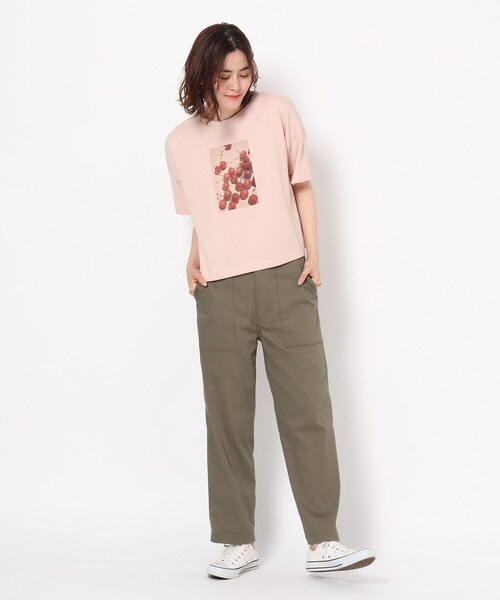 THE SHOP TK （ザ ショップ ティーケー ）の「◆フタバフルーツコラボフォトTシャツ（Tシャツ/カットソー・レディース・ホワイト系その他/ベージュ系/レッド系・12/13）」の8枚目の写真