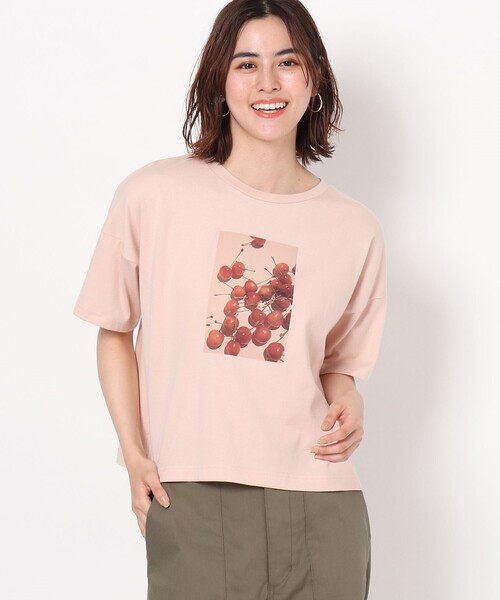 THE SHOP TK （ザ ショップ ティーケー ）の「◆フタバフルーツコラボフォトTシャツ（Tシャツ/カットソー・レディース・ホワイト系その他/ベージュ系/レッド系・12/13）」の12枚目の写真