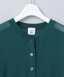 6(ROKU) ロク　linen nylon pullover 6（ロク）の「＜6(ROKU)＞COTTON NYLON SHEER HENLY NECK