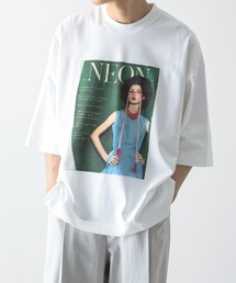 NEONSIGN（ネオンサイン）の「NEONSIGN ネオンサイン / Ne CUILTED “Moderned Girl” WIDE T-SHIRT ワイドルームTシャツ オーバーサイズ / N1495（Tシャツ/カットソー）」