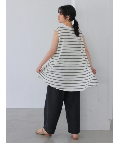 AMERICAN HOLIC（アメリカンホリック）の「ボーダーノースリーブカットプルオーバー（Tシャツ/カットソー・レディース・ブラック系その他4/その他7・M/L）」の10枚目の写真