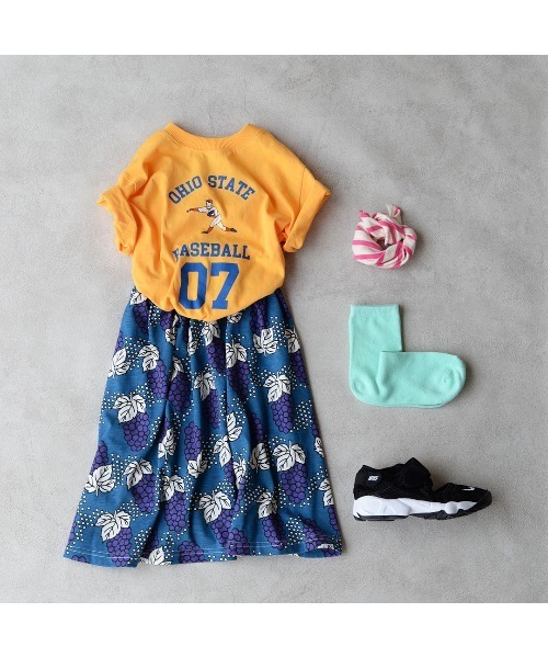 Life Support Products（ライフサポートプロダクツ）の「ソウガラギャザースカート（80～150cm）（スカート・キッズ・マルチ/ストライプ/ロイヤルブルー・90/100/110/120/80/130/95/140/150）」の14枚目の写真