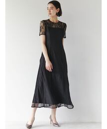 LADYナローレースマキシワンピース