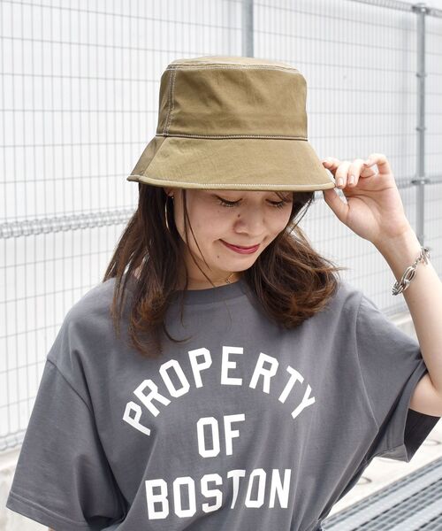 SHIPS(シップス)の「ステッチバケットハット(ハット・レディース・グリーン/ブラック・ONE SIZE)」の10枚目の写真