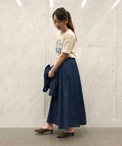 COMME CA ISM(コムサイズム)の「デニムスカート(スカート・レディース・インディゴブルー・MEDIUM/LARGE)」の5枚目の写真