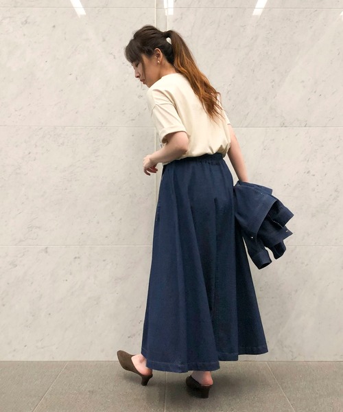 COMME CA ISM(コムサイズム)の「デニムスカート(スカート・レディース・インディゴブルー・MEDIUM/LARGE)」の4枚目の写真