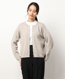 PICCIN | 裏起毛ニットドット釦カーディガン(カーディガン/ボレロ)
