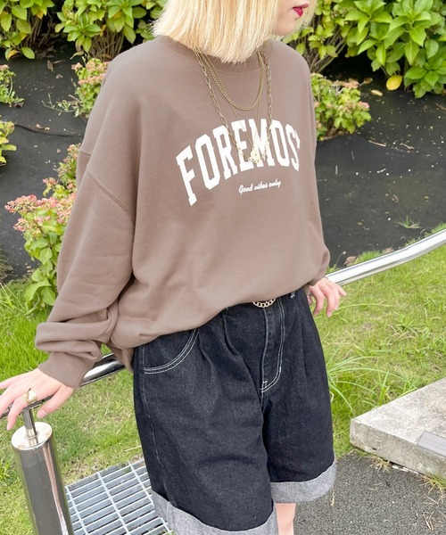 apres jour（アプレジュール）の「ロゴスウェット【ZOZOTOWN限定アイテム】【７PO】（スウェット・レディース・オートミール/モカ/ダークグリーン/ダークブルー/アイボリー・X-LARGE/フリー）」の9枚目の写真