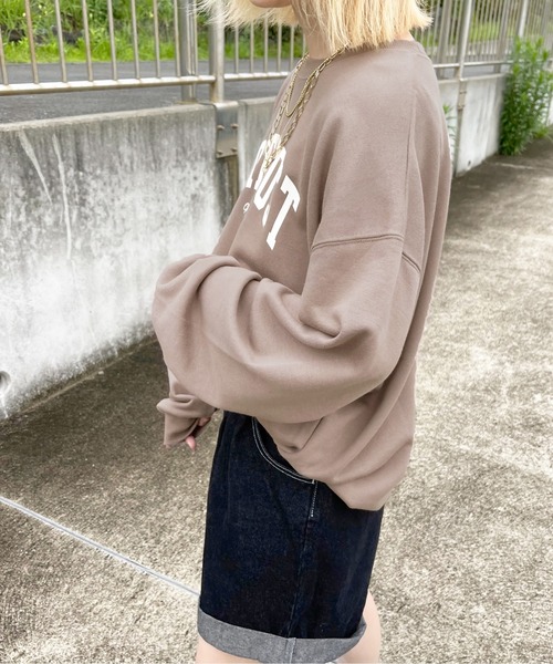 apres jour（アプレジュール）の「ロゴスウェット【ZOZOTOWN限定アイテム】【７PO】（スウェット・レディース・オートミール/モカ/ダークグリーン/ダークブルー/アイボリー・X-LARGE/フリー）」の11枚目の写真