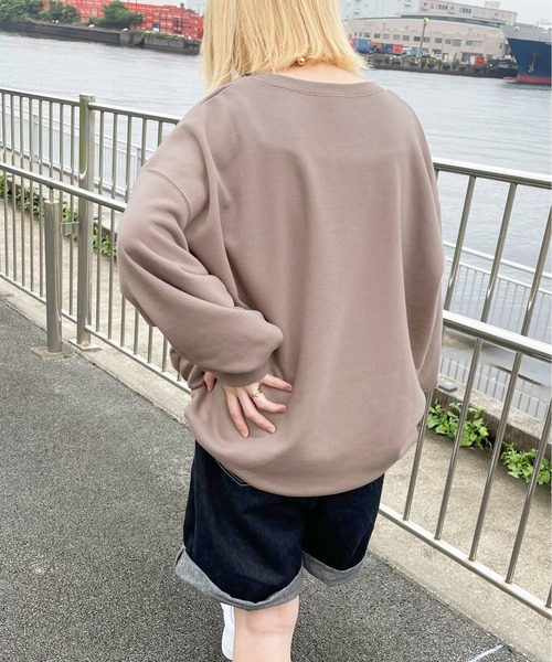 apres jour（アプレジュール）の「ロゴスウェット【ZOZOTOWN限定アイテム】【７PO】（スウェット・レディース・オートミール/モカ/ダークグリーン/ダークブルー/アイボリー・X-LARGE/フリー）」の12枚目の写真