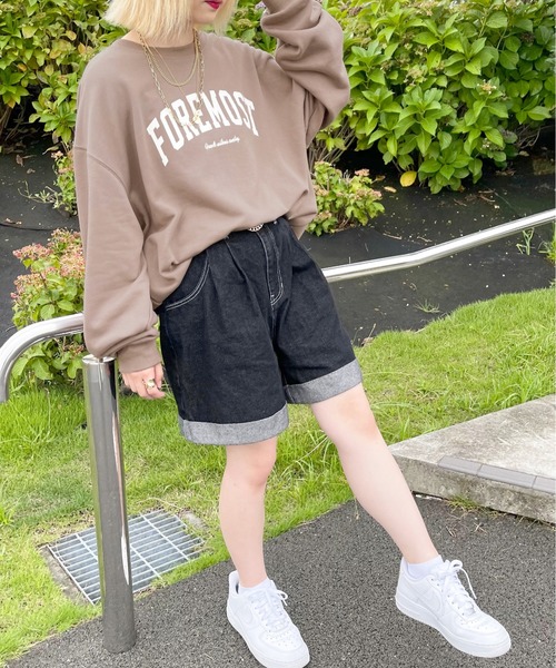 apres jour（アプレジュール）の「ロゴスウェット【ZOZOTOWN限定アイテム】【７PO】（スウェット・レディース・オートミール/モカ/ダークグリーン/ダークブルー/アイボリー・X-LARGE/フリー）」の14枚目の写真