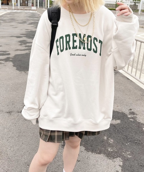 apres jour（アプレジュール）の「ロゴスウェット【ZOZOTOWN限定アイテム】【７PO】（スウェット・レディース・オートミール/モカ/ダークグリーン/ダークブルー/アイボリー・X-LARGE/フリー）」の17枚目の写真