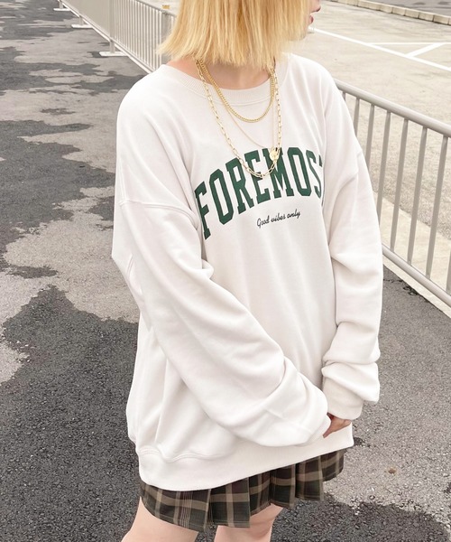 apres jour（アプレジュール）の「ロゴスウェット【ZOZOTOWN限定アイテム】【７PO】（スウェット・レディース・オートミール/モカ/ダークグリーン/ダークブルー/アイボリー・X-LARGE/フリー）」の19枚目の写真