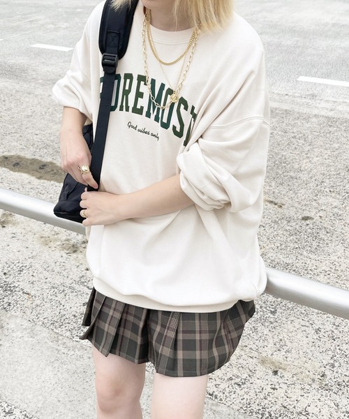 apres jour（アプレジュール）の「ロゴスウェット【ZOZOTOWN限定アイテム】【７PO】（スウェット・レディース・オートミール/モカ/ダークグリーン/ダークブルー/アイボリー・X-LARGE/フリー）」の15枚目の写真