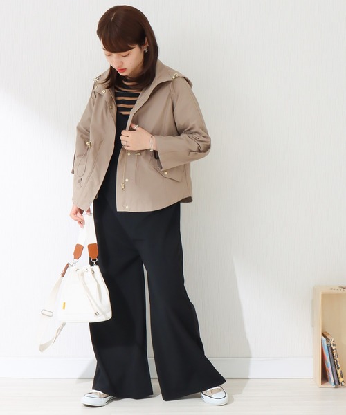 libelle more(リベル モア)の「《撥水加工》 ウエストドロスト マウンテンパーカー(マウンテンパーカー・レディース・モカ/ブラック/グレイッシュベージュ/ネイビー/カーキ/ベージュ・M/L)」の13枚目の写真