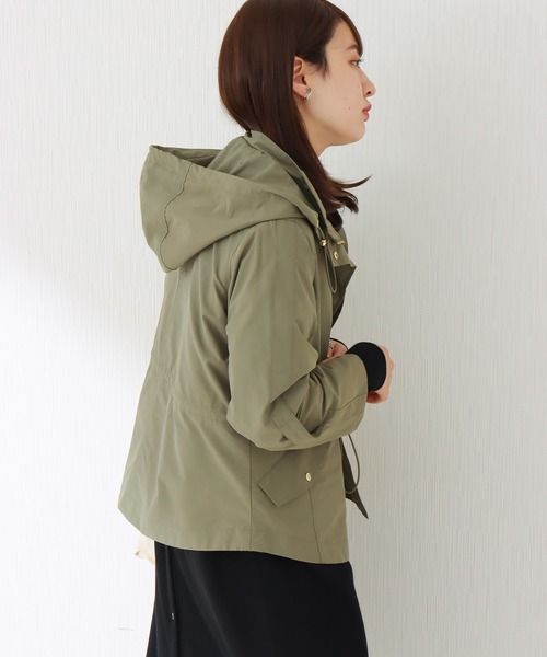 libelle more(リベル モア)の「《撥水加工》 ウエストドロスト マウンテンパーカー(マウンテンパーカー・レディース・モカ/ブラック/グレイッシュベージュ/ネイビー/カーキ/ベージュ・M/L)」の22枚目の写真